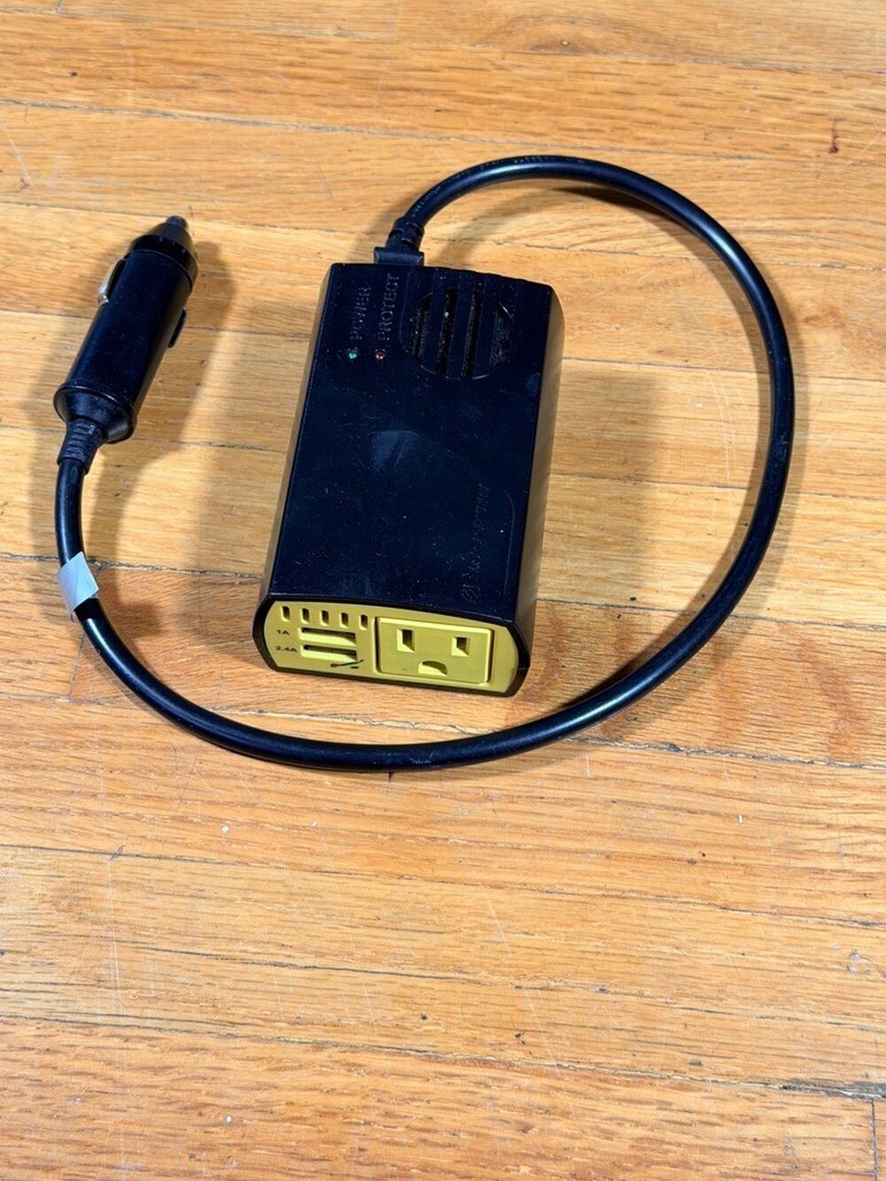 Scosche PI150M 150W Car Power Inverter 110V AC Outlet USB-A USB-C DC Adapter Use